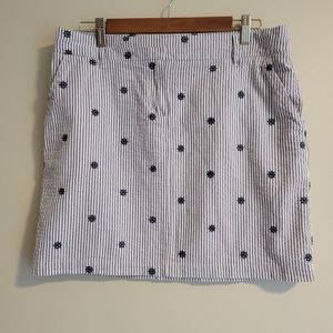 Nautical Pinstripe Skirt